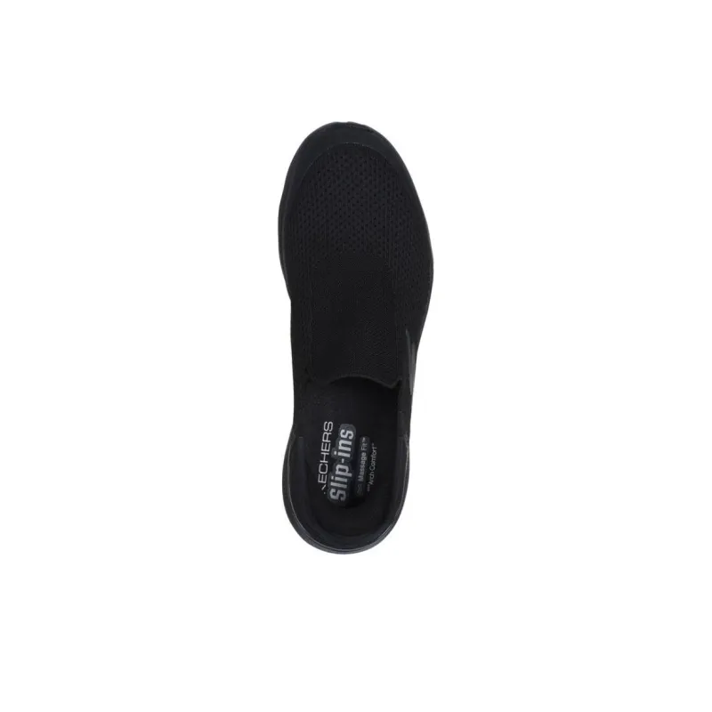 Skechers Go Walk Massage Fit Cushioning, Wear Resistant Low Top Casual Shoes Men's Black-2