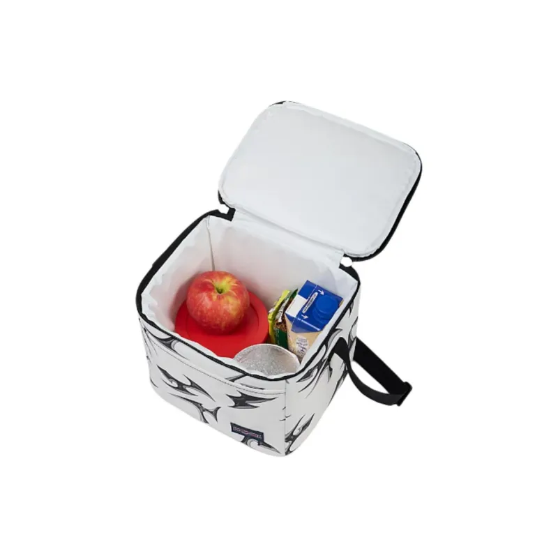 JanSport Polyester Lunch Box Storage Bag Unisex Network Silver White-5