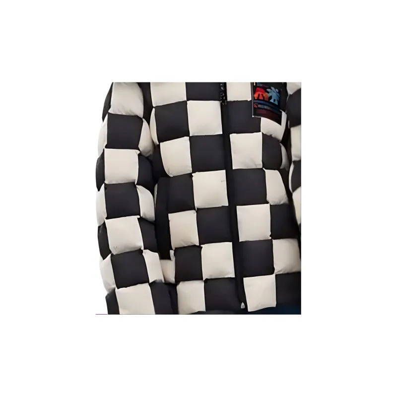 COACH FW24 Puffer Jacket Unisex Black White-5
