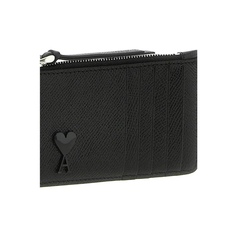 AMIPARIS Paris Ami De Coeur Logo Plaque Zipped Card Holder-2