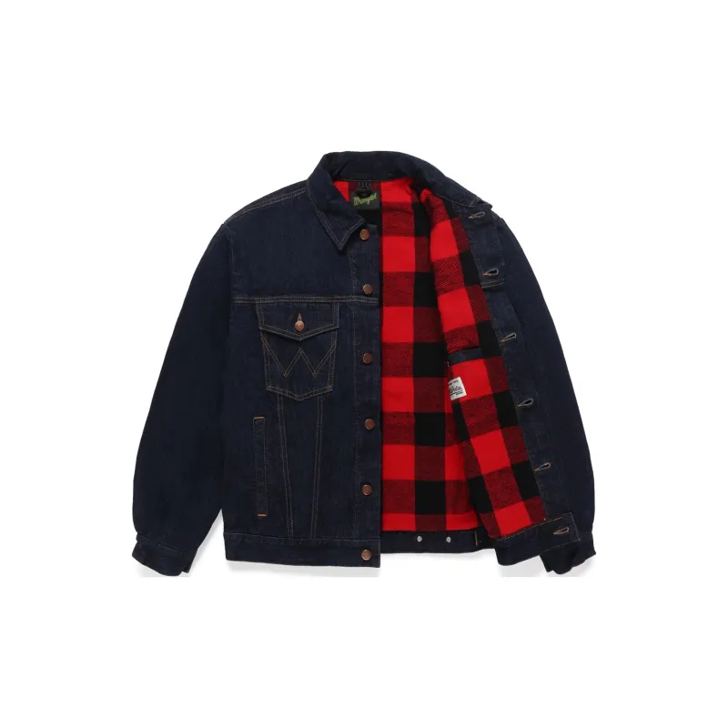 WACKO MARIA x WRANGLER Wrangler Co-branded Model FW24 Denim Jacket Unisex Indigo-1