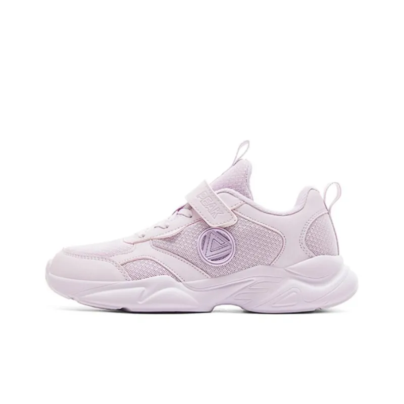 PEAK Anti Slip Wear Resistant Low Top Kids Lifestyle Shoes Light Purple Teenagers-0
