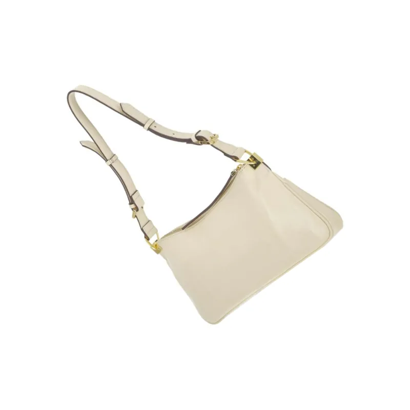 Manu Atelier Calfskin Handbag Shoulder Bag Women's Beige-4