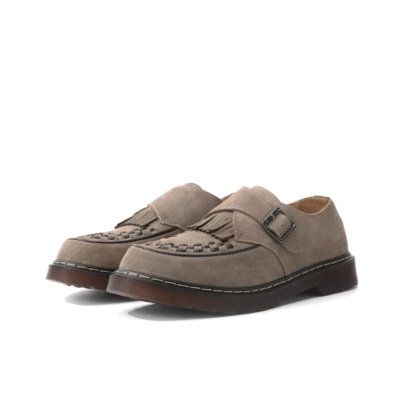 TOM TAILOR Gray Tone Gentleman Buckle Shoes Loafers Men's-8
