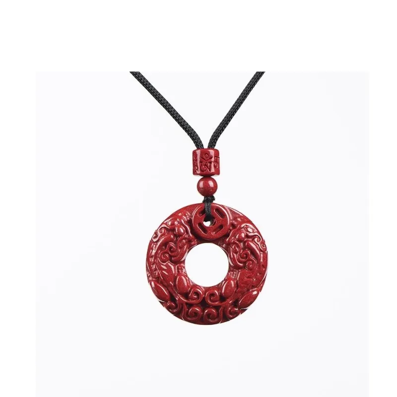 Bubble Scallops Reconstructed Cinnabar Necklaces Unisex-0