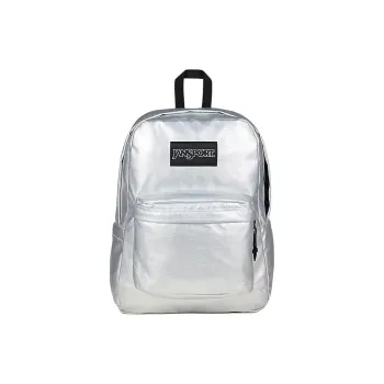 JanSport Polyester Backpack Unisex Silver