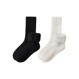 [2 Pack/Extra Thick Fleece]Black+White