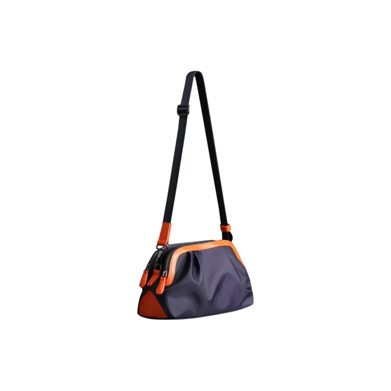 Old Man's Head Fabric Shoulder Bag Crossbody Bag Women's Blue/Black-3