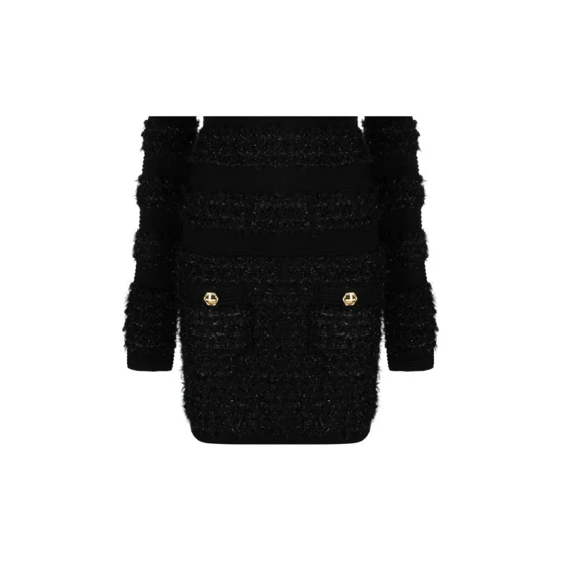 BALMAIN Tweed Mini Dress-5