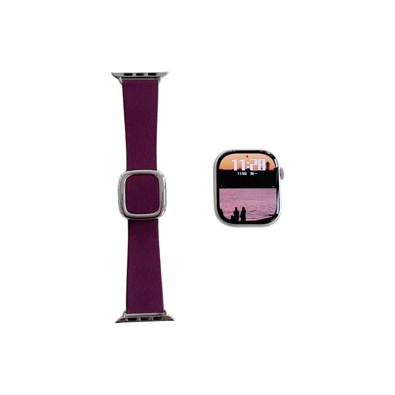 QIZHENG Watch Band Apple Compatibility Leather-0