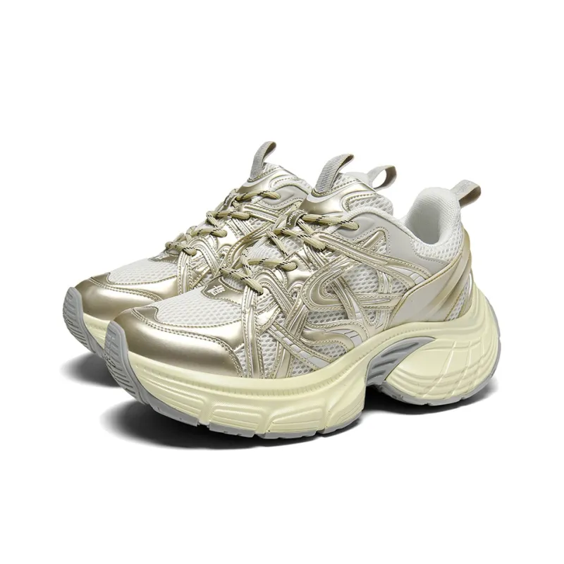 Boogie Bear Cushioning Anti-Slip And Wear-Resistant Height Increasing Low-Top Chunky Sneakers Unisex-8