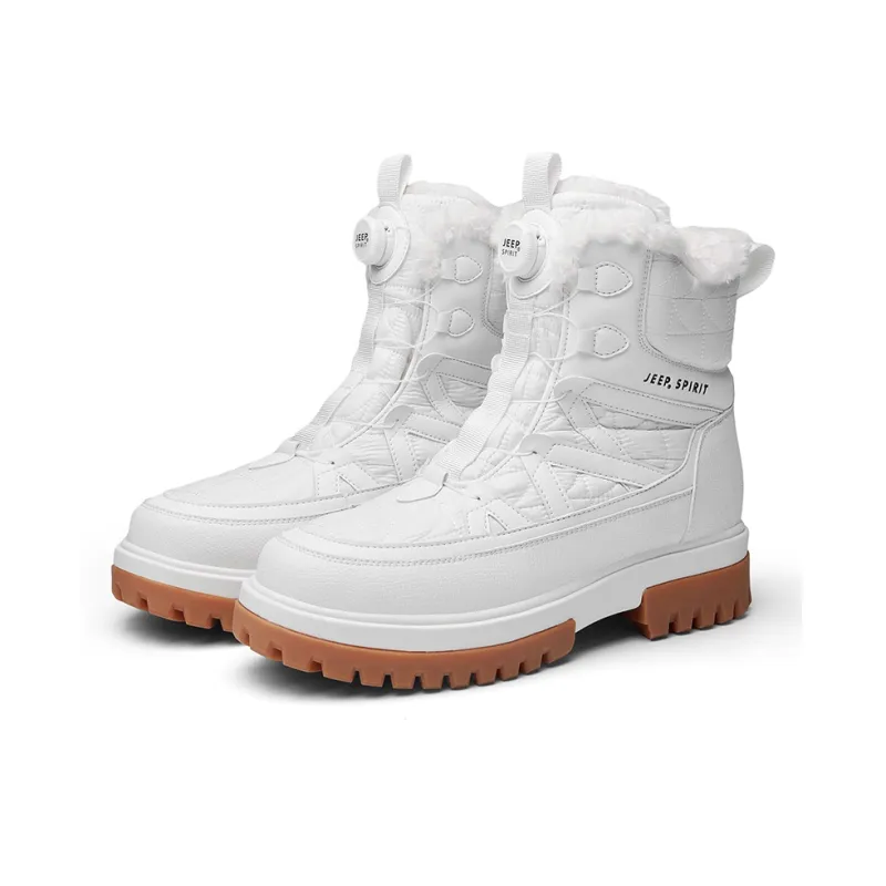 JEEP SPIRIT Snow Boots Men Swan White-1