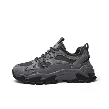 JEEP SPIRIT Anti Slip Wear Resistant Low Top Casual Shoes Men's Ancient City Gray