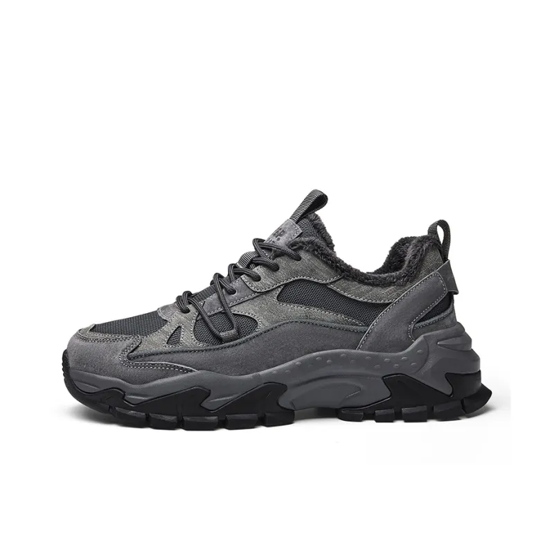 JEEP SPIRIT Anti Slip Wear Resistant Low Top Casual Shoes Men's Ancient City Gray-0
