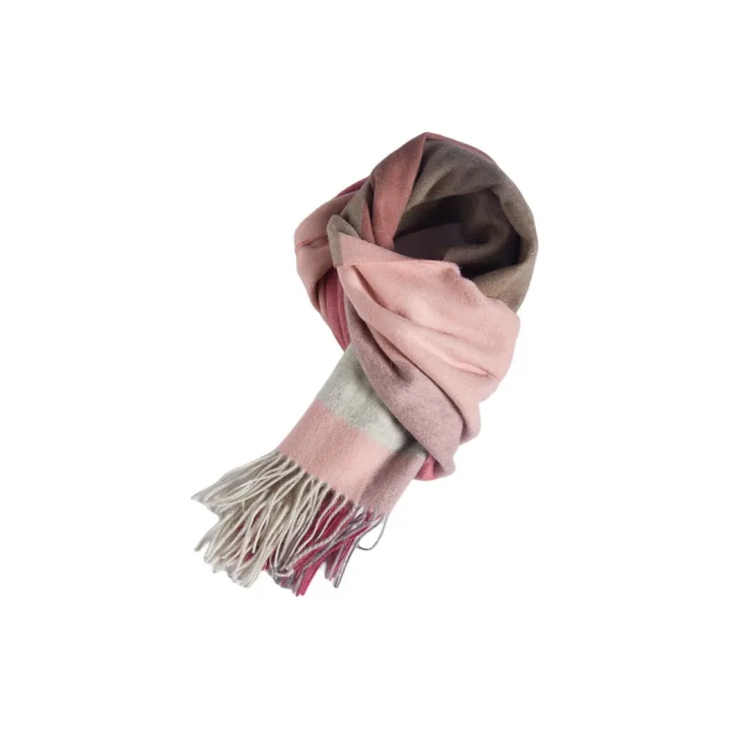 H YXIANG 100% Pure Wool Knit Scarves Women's-6
