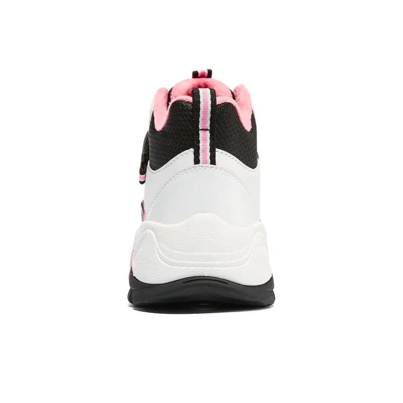 Skechers Slip Resistant Anti Kick Abrasion Resistant Low Top Kids Lifestyle Shoes Black/Pink Teenagers-3