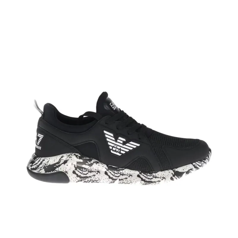 EMPORIO ARMANI EA7 Low Top Casual Shoes Men's Black-1