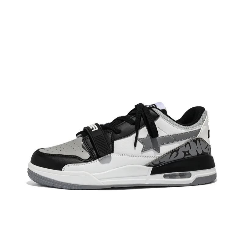 BEIER Stars Collection Couple Versatile Height Increasing Slip-Resistant Low-Top Skateboard Shoes Unisex-45