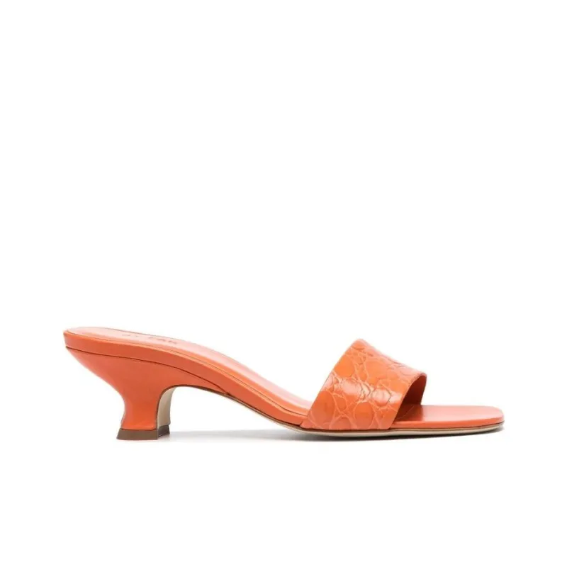 By Far Ceni Crocodile embossed Mules Women's-1