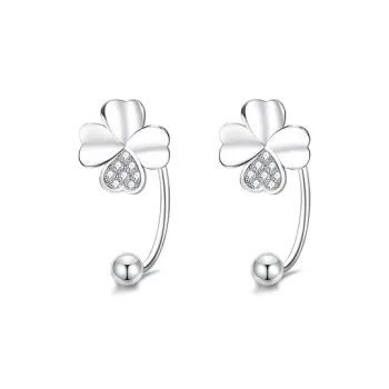 ETAHLOVE Sterling Silver Stud Earrings Women's Bestie Girlfriend Couple Gift Birthday Box