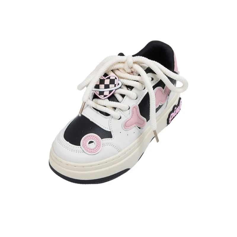 OYNN Young Baby Series Skateboard Shoes Women's Low Top Pink-3
