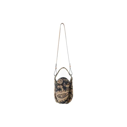 The HOUSE Yimazato Fabric Shoulder Bag Women's Black Tulips
