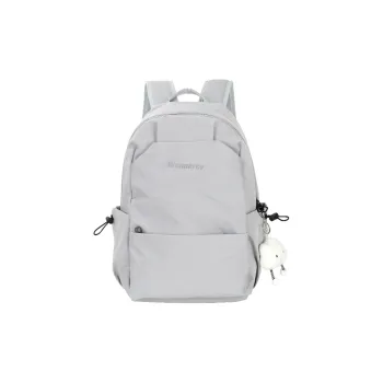 Wenpercy Nylon Backpack Regular Unisex Black/Gray