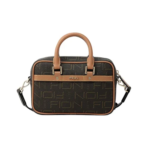 FION Artificial Leather Crossbody Bag Women's Brown