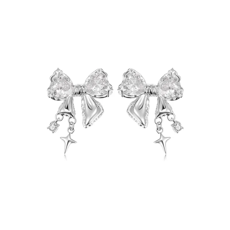 BTOE 925 Sterling Silver Stud Earrings Women's-0