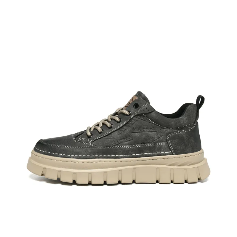 HLA Work Boots Men Low Top Gray/Khaki-0