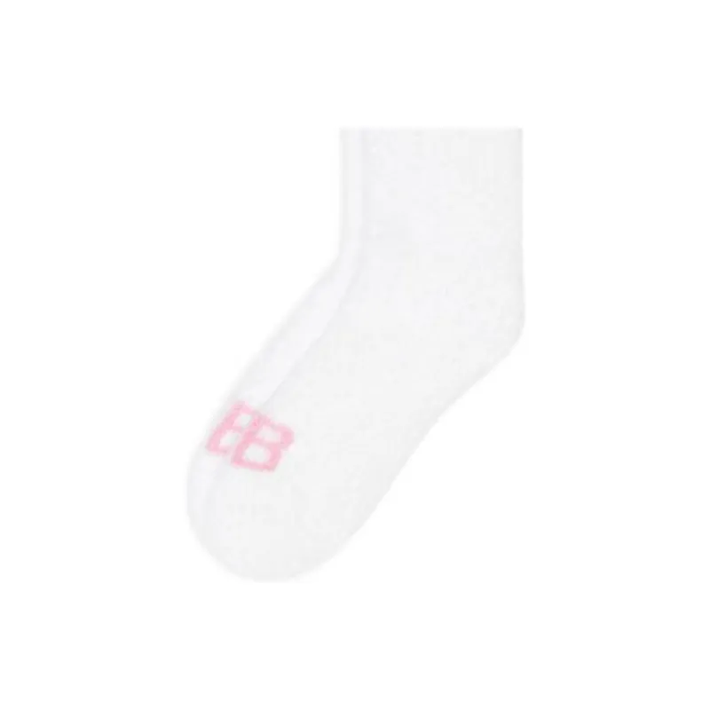 Balenciaga B-Logo Intarsia Furry Socks-3