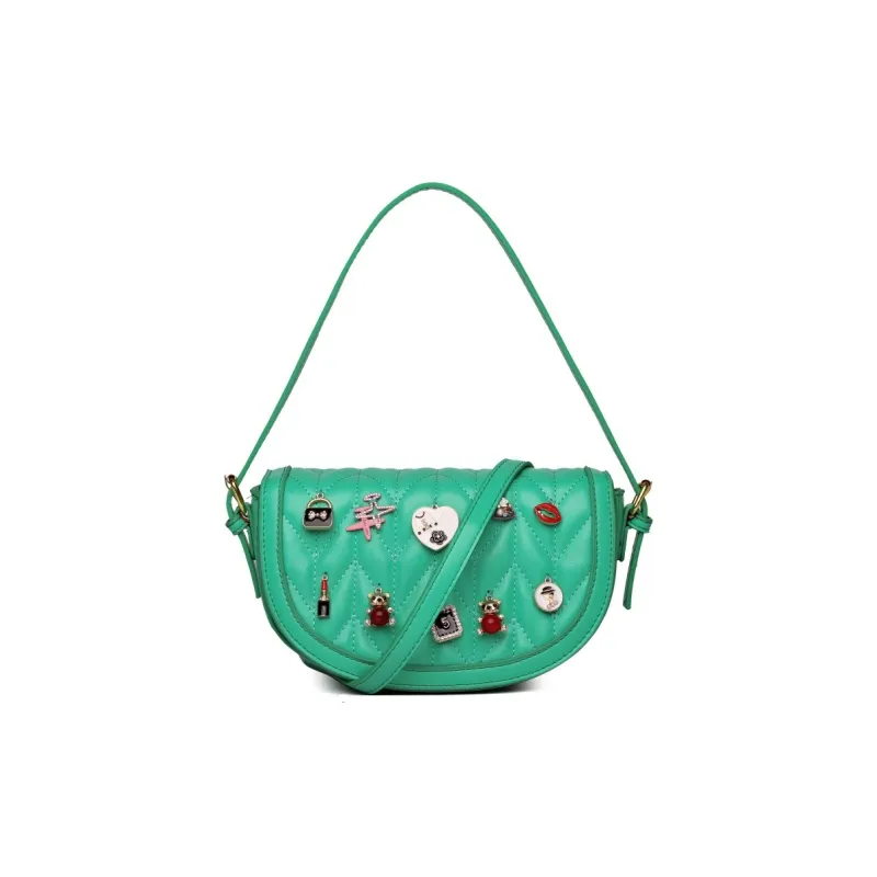 DALO PU Handheld Underarm Crossbody Bag, Shoulder Bag Women's Black/Blue/Green/Pink/Red/Brown-5