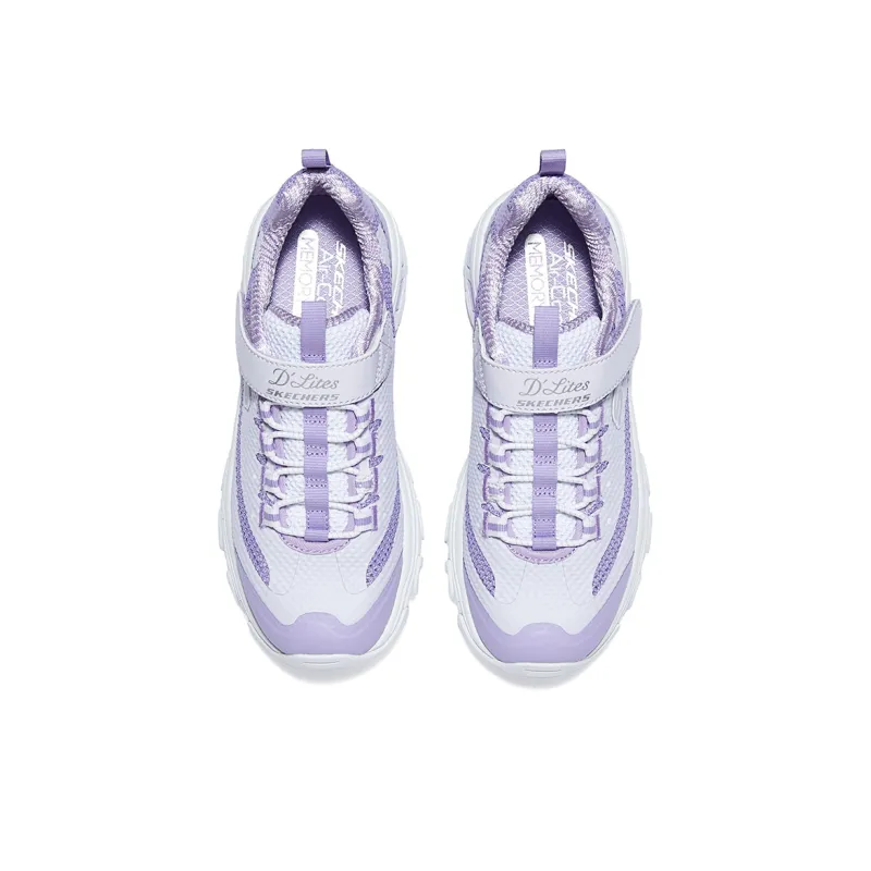Skechers Abrasion Resistant Breathable Casual Shoes Lavender Kids'-3