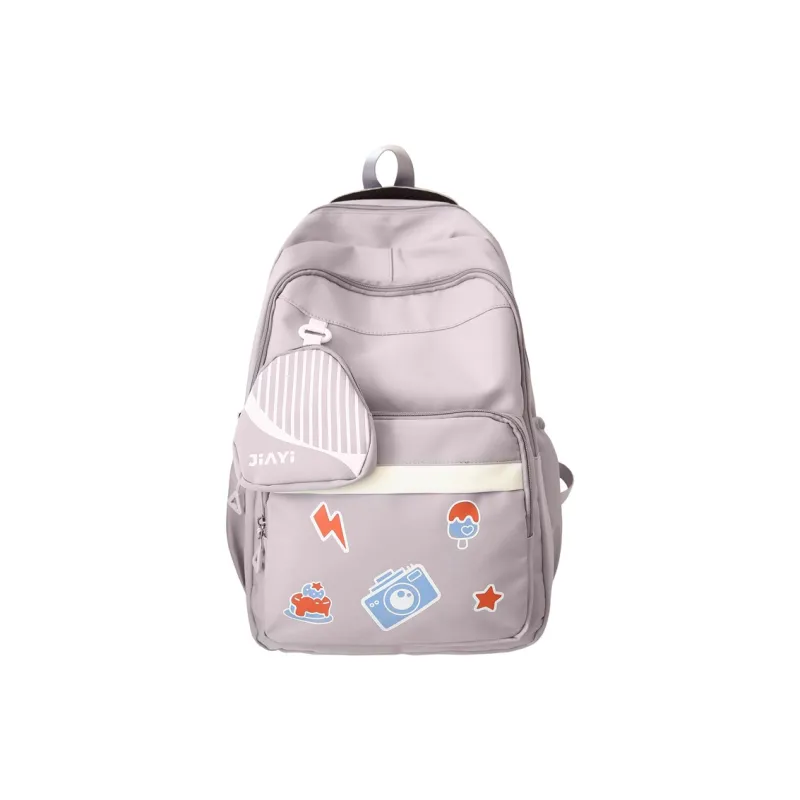 Gorora Nylon Backpack Regular Women's Multicolor-4