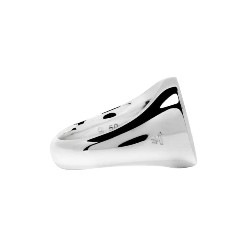 TOM WOOD Ivy Sterling Silver Signet Ring-2
