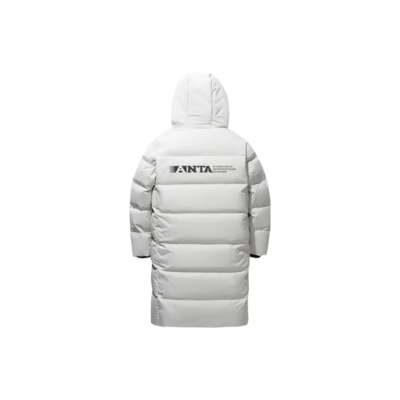 Anta Life Collection Down Jacket Men's Beige Pink Gray-1
