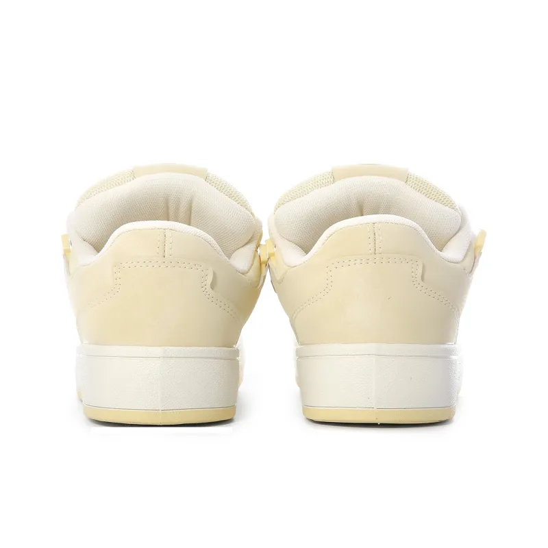 Lovely You Coverage Lightweight Slip-Resistant Low-Top Skateboard Shoes Women's Almond Yellow-4