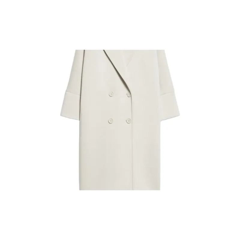 'S MAX MARA Double Breasted Long Sleeved Coat-5