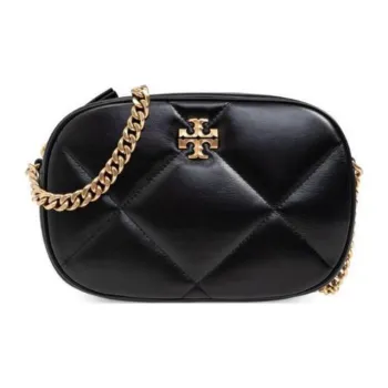 TORY BURCH Kira Nappa Leather Camera Bag Shoulder Bag Crossbody Bag Small Size Women's Black