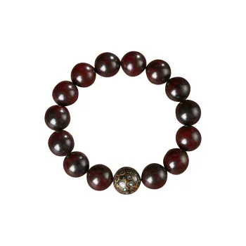 Cuiya Golden Building Sandalwood Bracelets Unisex