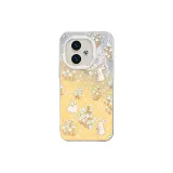 Silver-Floral Rabbit L Yellow
