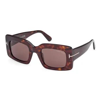 TOM FORD Brigitta Rectangle Frame Sunglasses