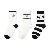 3 Pack (Embroidery Puppy+White Double Stripes+Striped Dog)