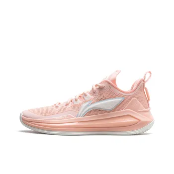 LiNing Liren 3 V2 Piggy Bank Cushioned Slip Resistant Abrasion Resistant Low Top Basketball Shoes Unisex Orange Pink