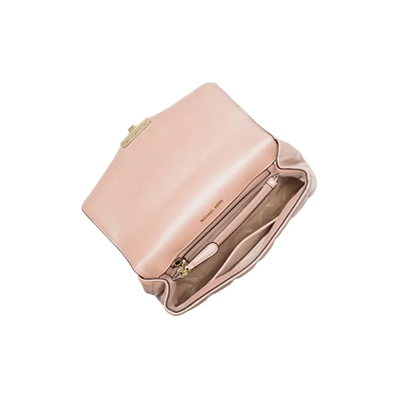 MICHAEL KORS Soho Sheepskin Crossbody Bag Shoulder Bag Large Size Women's Nude Pink-2