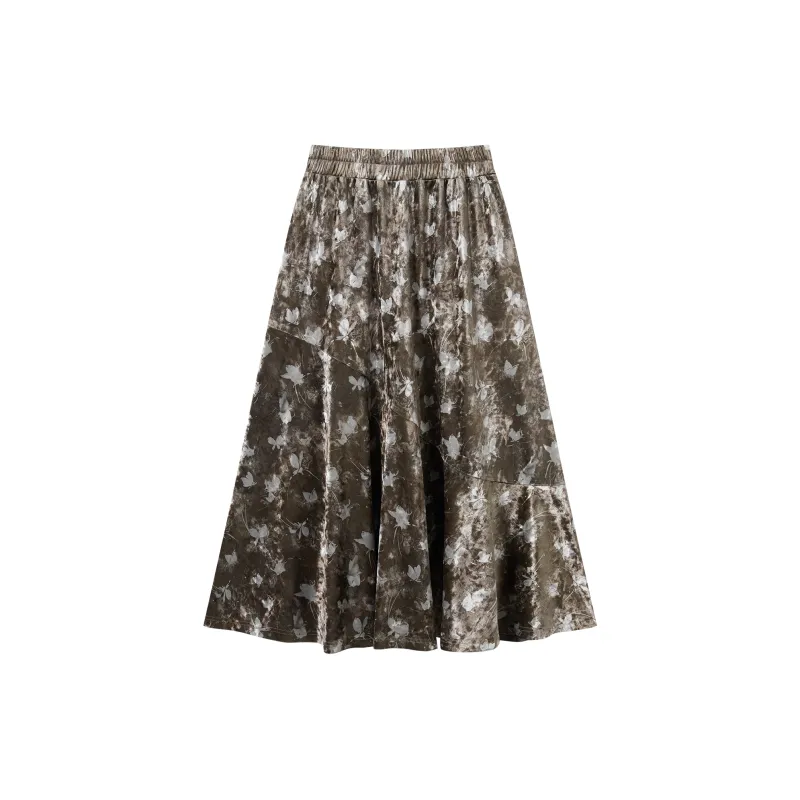 DIALOGUE Casual Long Skirt Women's Dancing Butterfly Tale-1