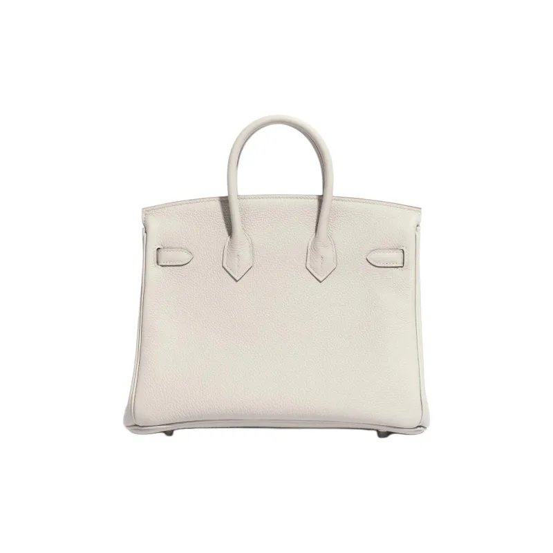 HERMES Birkin Togo Calfskin Birkin Bag Handbag Regular Women's 80 Gris Perle Pearl Gray-4
