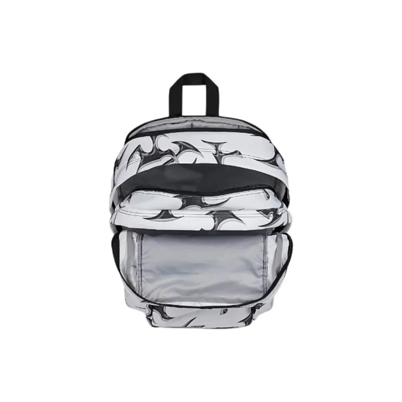 JanSport Recycled Polyester Backpack Large Size Unisex Network Silver White-6
