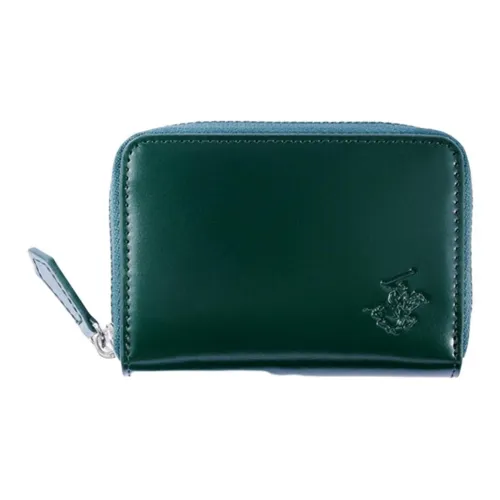 BEVERLY HILLS POLO CLUB Cow Leather Wallet Men's Green