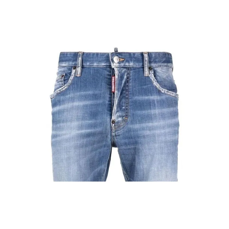 DSQUARED 2 Distressed Slim Cut Jeans-5